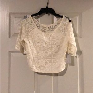 Lacy crop top